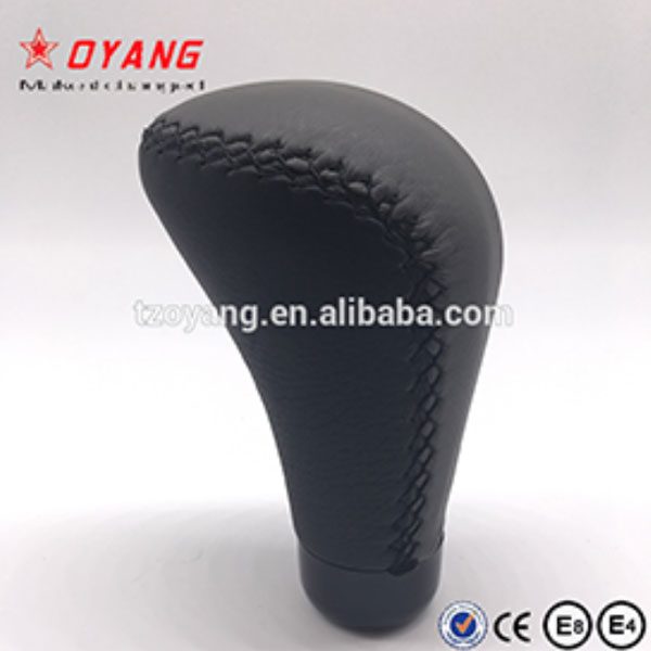 Leather and Alloy Slice Gear Shift Knob for Universal Cars